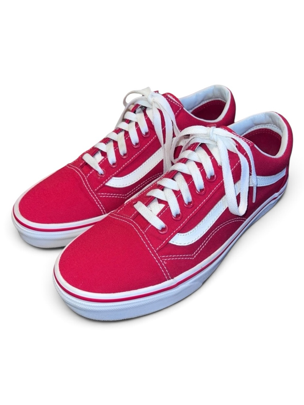VANS Unisex Red Ward Lo Skate Sneakers